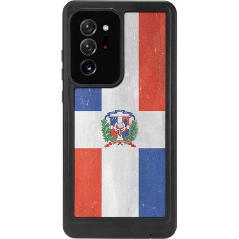 Dominican Republic Flag Distressed Galaxy Note20 Ultra 5G Waterproof Case